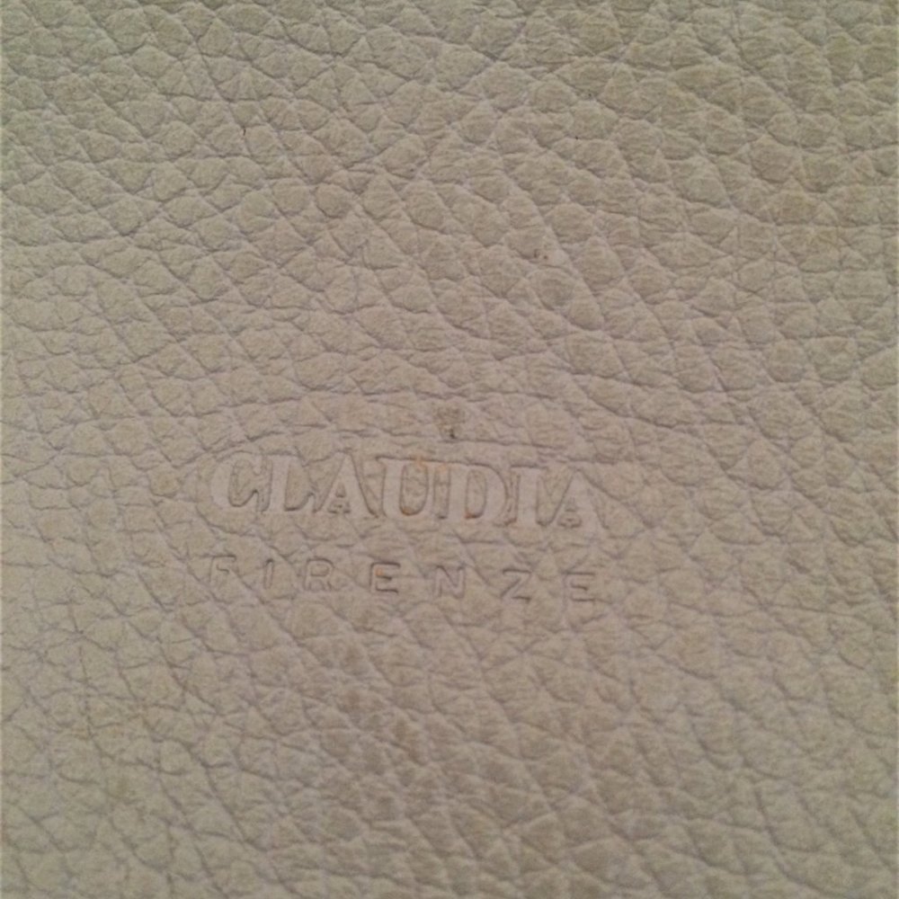 Claudia Firenze Made in Tuscany Pale Blue Leather Purse - Picture 2 of 9